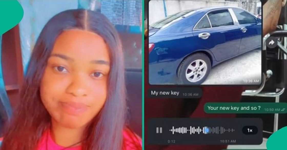 Man who showed his new car to his ex-girlfriend gets disappointed over her reply. Man who showed his new car to his ex-girlfriend gets disappointed over her reply.