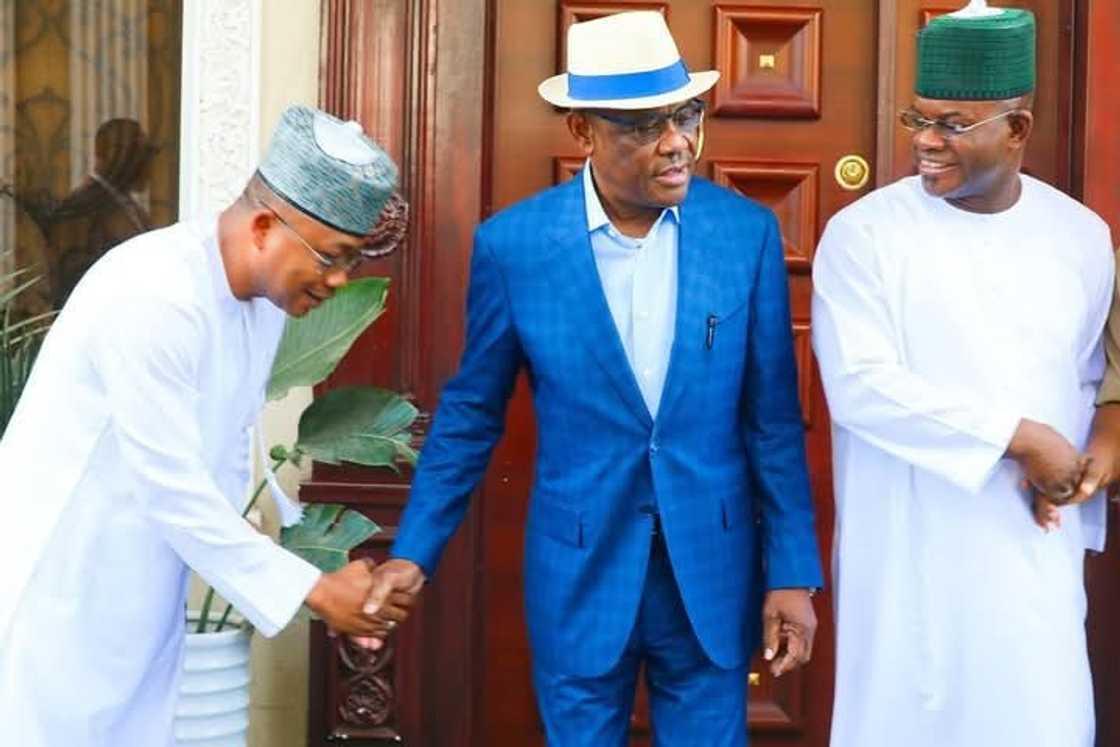 Yahaya Bello ya gana da Wike Yahaya Bello ya gana da Wike