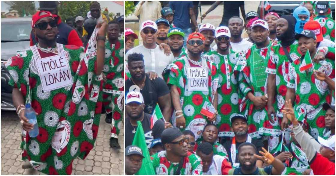 Davido in Osun state. Davido in Osun state.