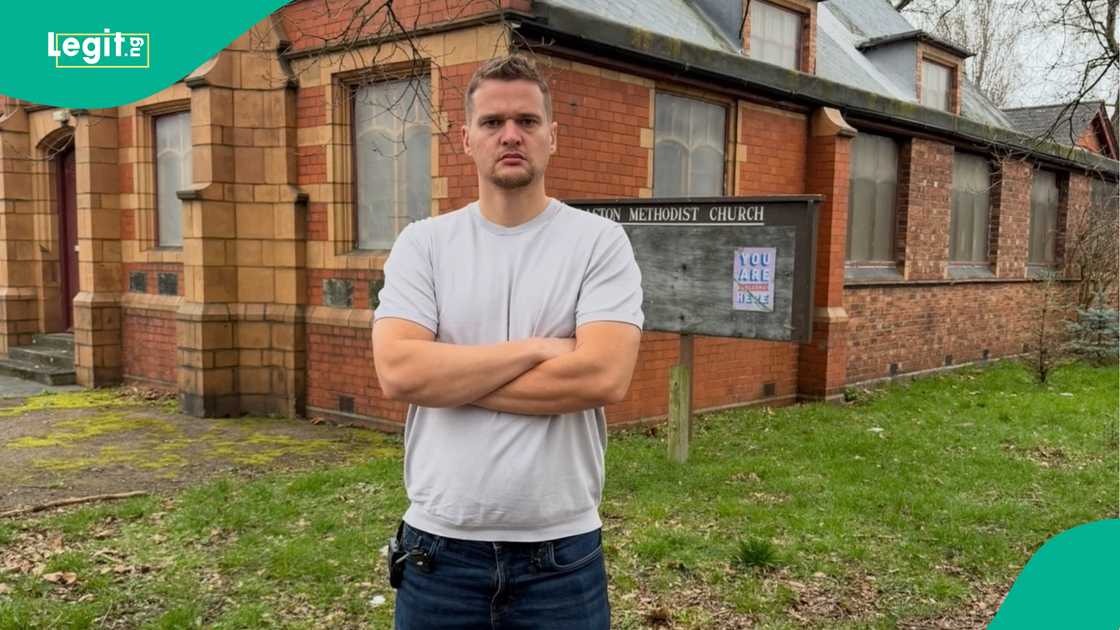 White man announces his intention to purchase a church.