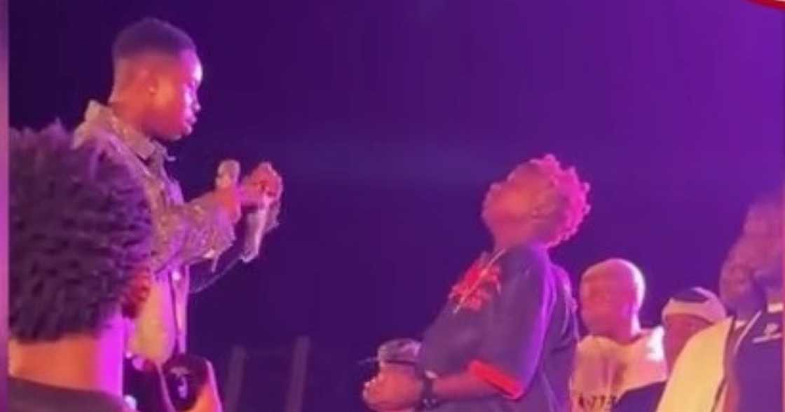 A Nigerian lady cries after seeing Peller at a recent event. A Nigerian lady cries after seeing Peller at a recent event.