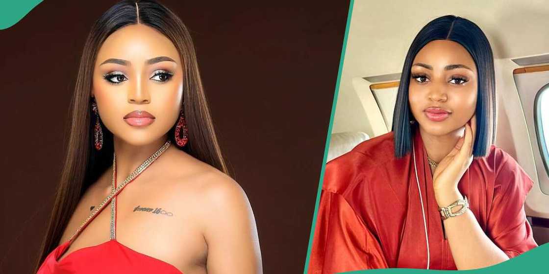 Regina Daniels greets fans with new pictures.