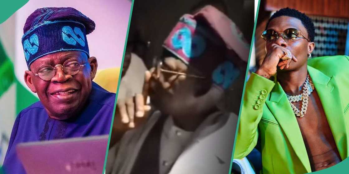 Nigerians compare President Bola Ahmed Tinubu with Wizkid. Nigerians compare President Bola Ahmed Tinubu with Wizkid.