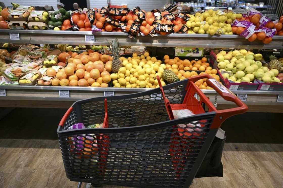 Food inflation is running at 14.5 percent in France