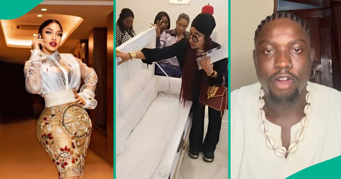 Tonto Dikeh shares dance video after VeryDarkMan mentioned claimed the actress was involved in an all-celebrity WhatsApp group.