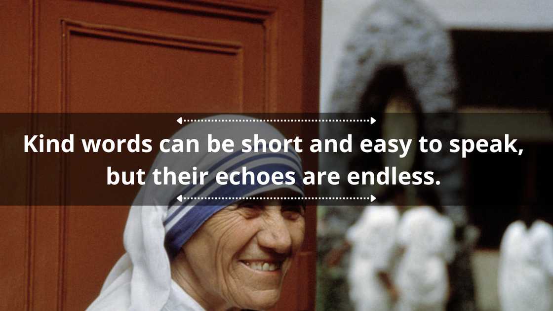 Kindness quotes by mother Teresa