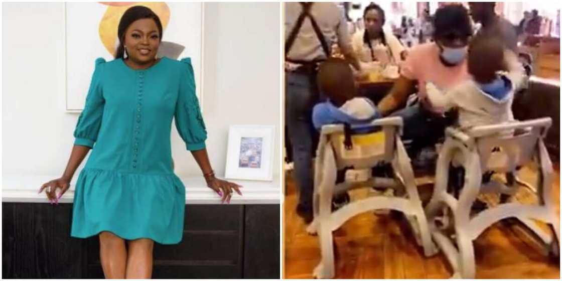 Actress Funke Akindele and her twins holiday in Dubai (video) Actress Funke Akindele and her twins holiday in Dubai (video)