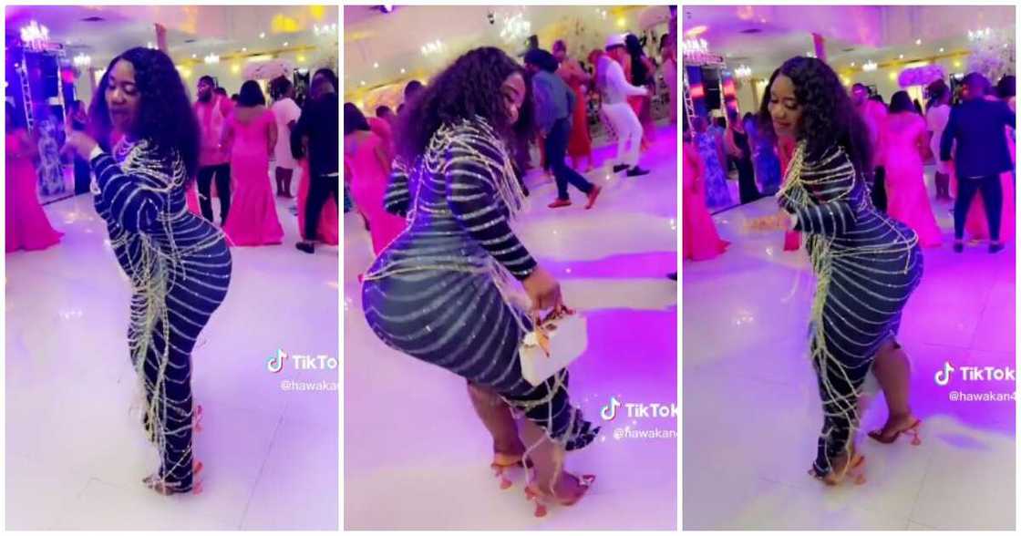 Curvy lady dances, curvy lady in heels