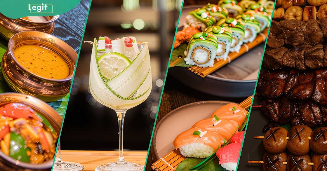 Different meals and drinks served at Wakame Restaurant, Lagos Different meals and drinks served at Wakame Restaurant, Lagos