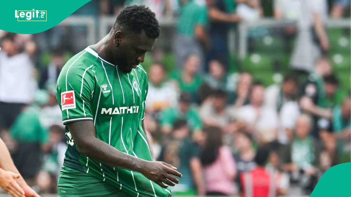 Victor Boniface, Werder Bremen, SC Freiburg, Westerstadion, Germany, Bundesliga. Victor Boniface, Werder Bremen, SC Freiburg, Westerstadion, Germany, Bundesliga.