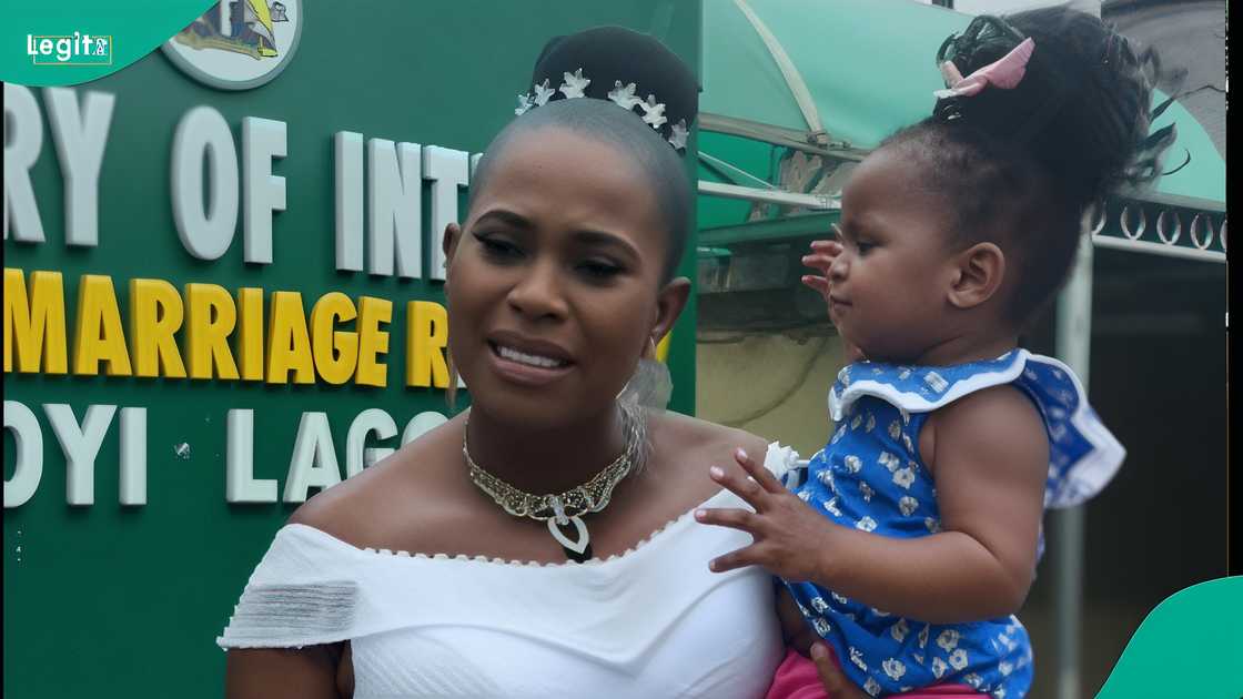 A Nigerian woman reacts to her marriage with her man after dating for 13 years. A Nigerian woman reacts to her marriage with her man after dating for 13 years.