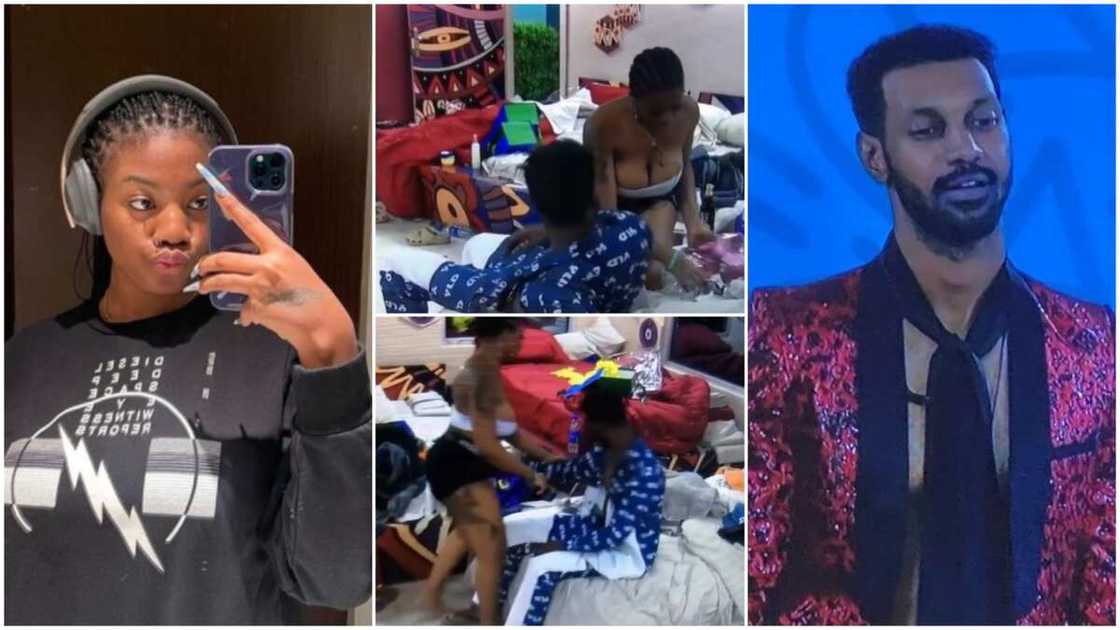 Many reacted to their show of love on the bed. Many reacted to their show of love on the bed.