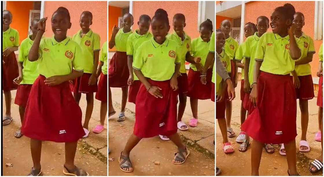 Photos of a young schoolgirl dancing. Photos of a young schoolgirl dancing.