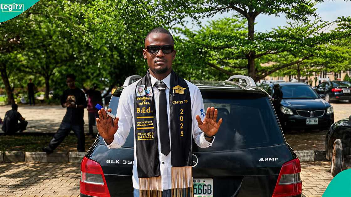 A man bags two degrees as he signs out of the University of Ibadan and shares his story