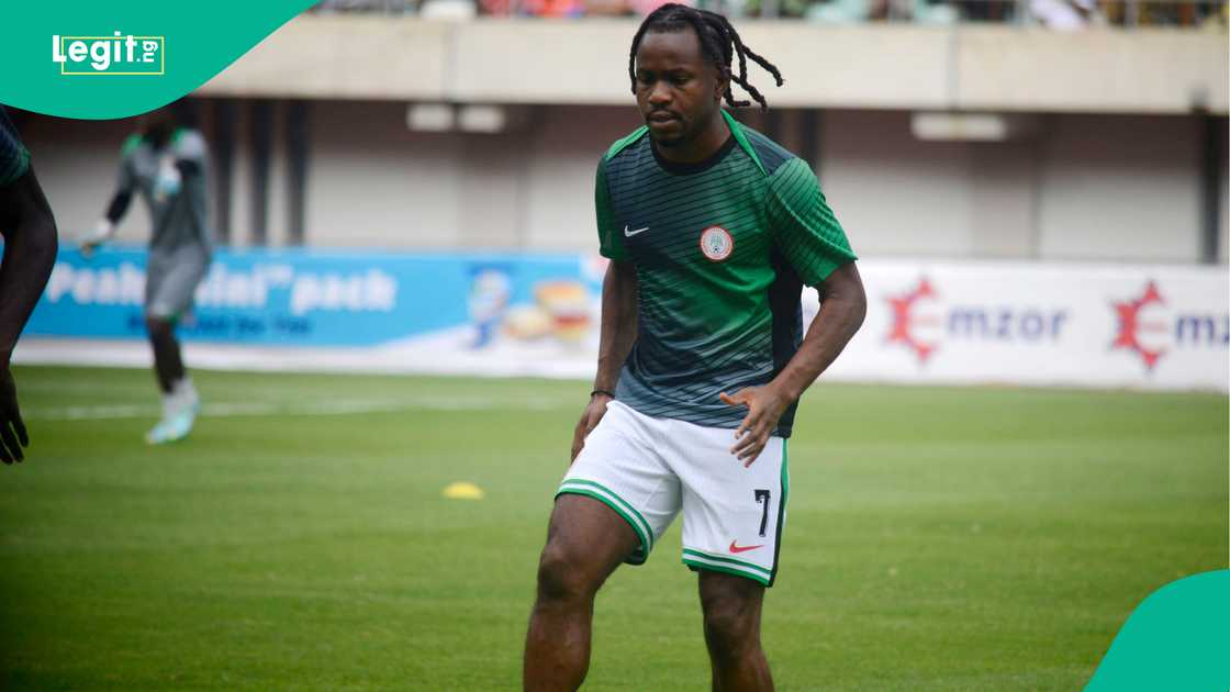 Ademola Lookman, Super Eagles, Godswill Akpabio International Stadium, Uyo, Nigeria, Rwanda, FIFA World Cup qualifier. Ademola Lookman, Super Eagles, Godswill Akpabio International Stadium, Uyo, Nigeria, Rwanda, FIFA World Cup qualifier.