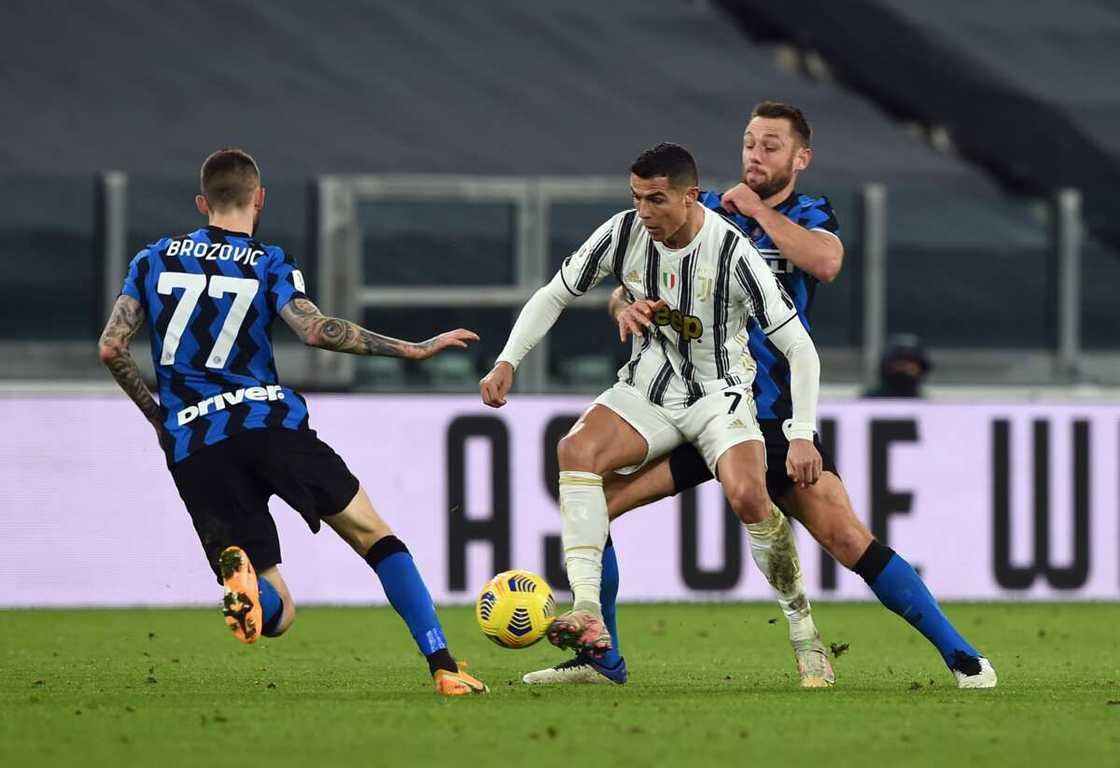 Cristiano Ronaldo in action for Juve