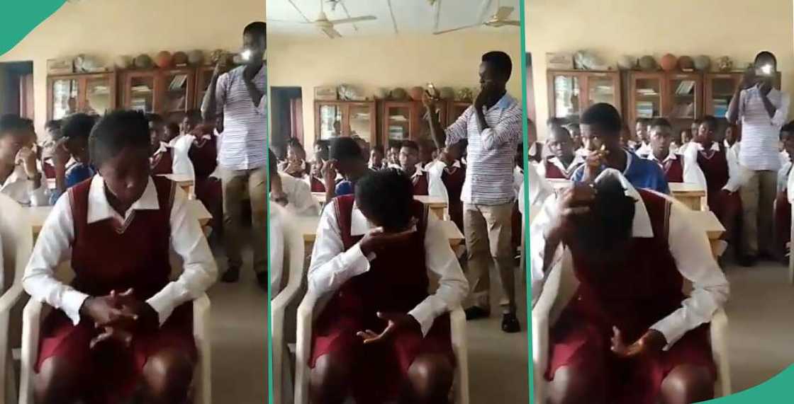 Girl who scored 331 in JAMB exam gets full scholarship, weeps in class Girl who scored 331 in JAMB exam gets full scholarship, weeps in class