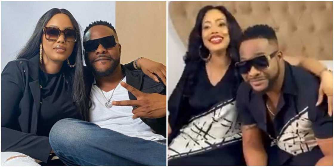 She has my mumu button now: Actor Bolanle Ninalowo proudly shows off his beautiful wife in matching outfits She has my mumu button now: Actor Bolanle Ninalowo proudly shows off his beautiful wife in matching outfits