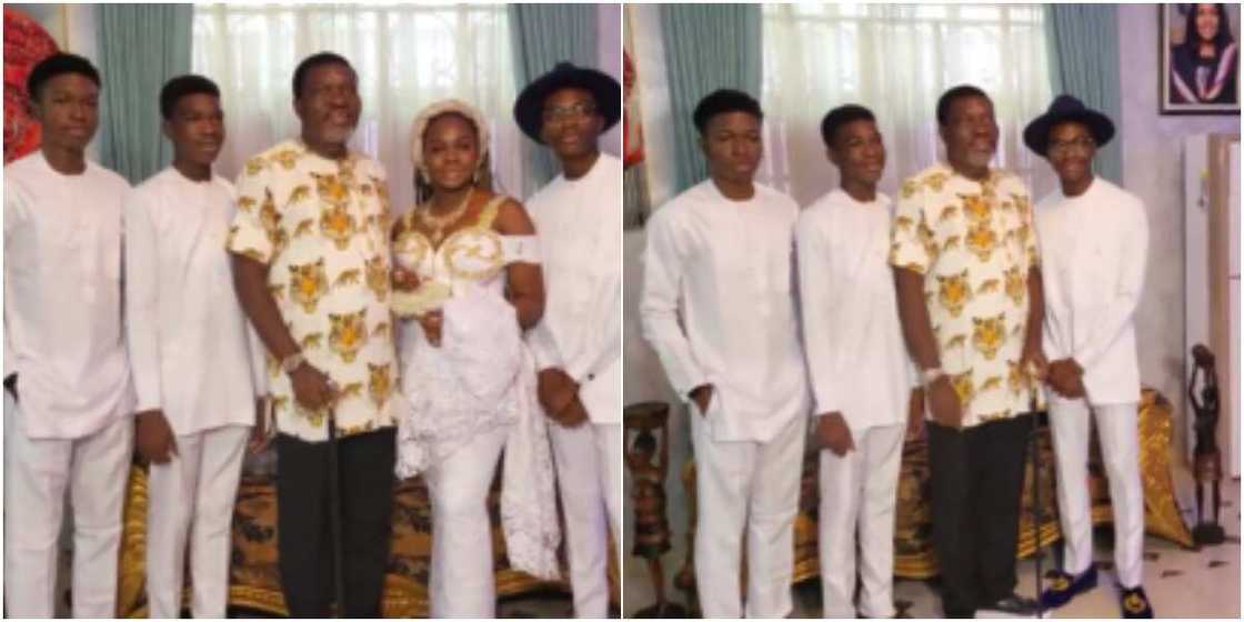 Kanayo O. Kanayo and his kids Kanayo O. Kanayo and his kids