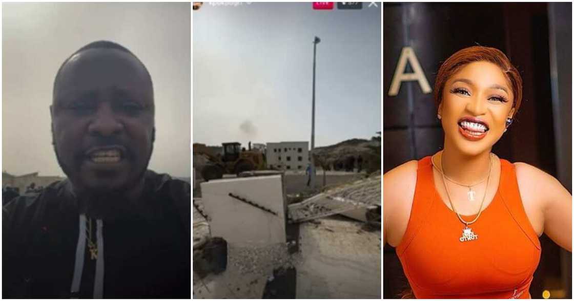 Tonto Dikeh, Prince Kpokpogri, demolished house