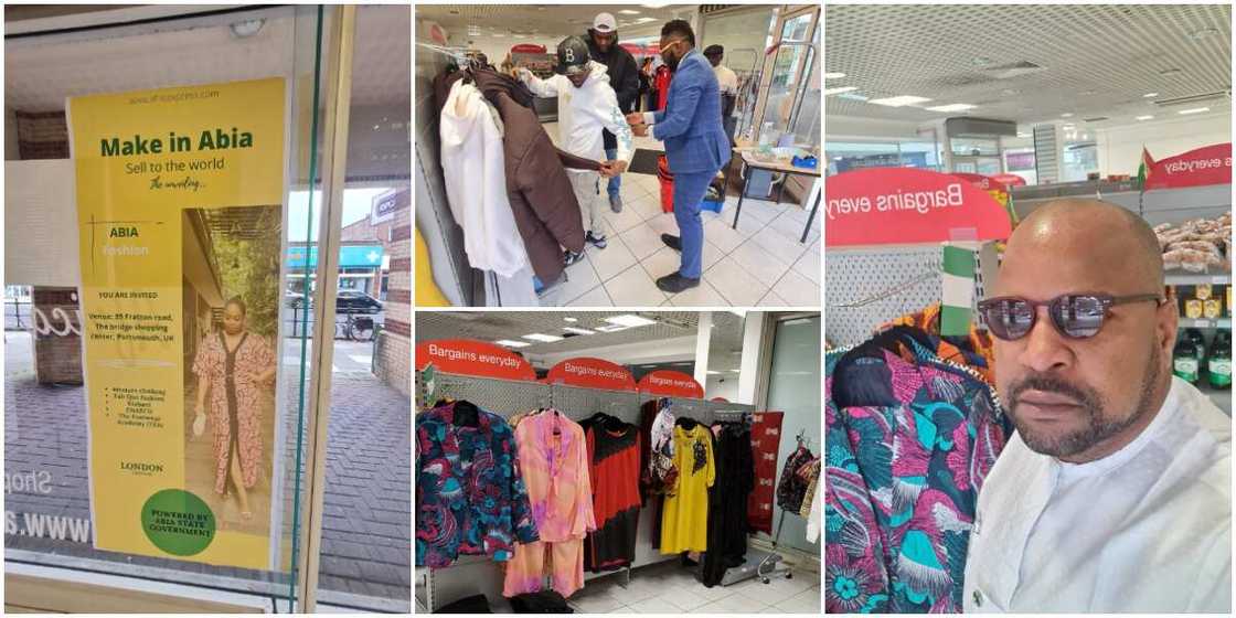 Industrious Nigerian man sets up Made in Aba clothing store in the UK