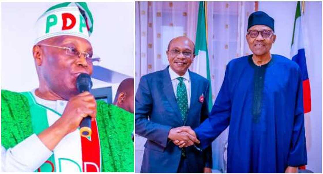 Atiku, CBN, Buhari Atiku, CBN, Buhari