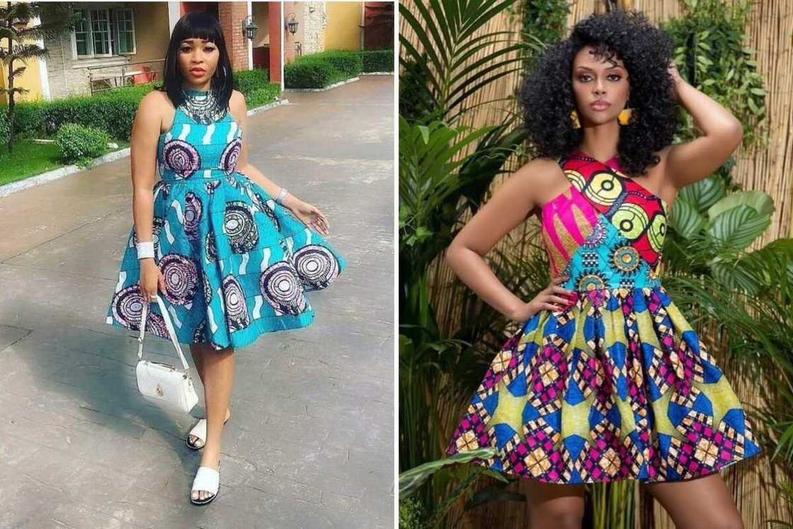 Cute Ankara short flare gowns Cute Ankara short flare gowns