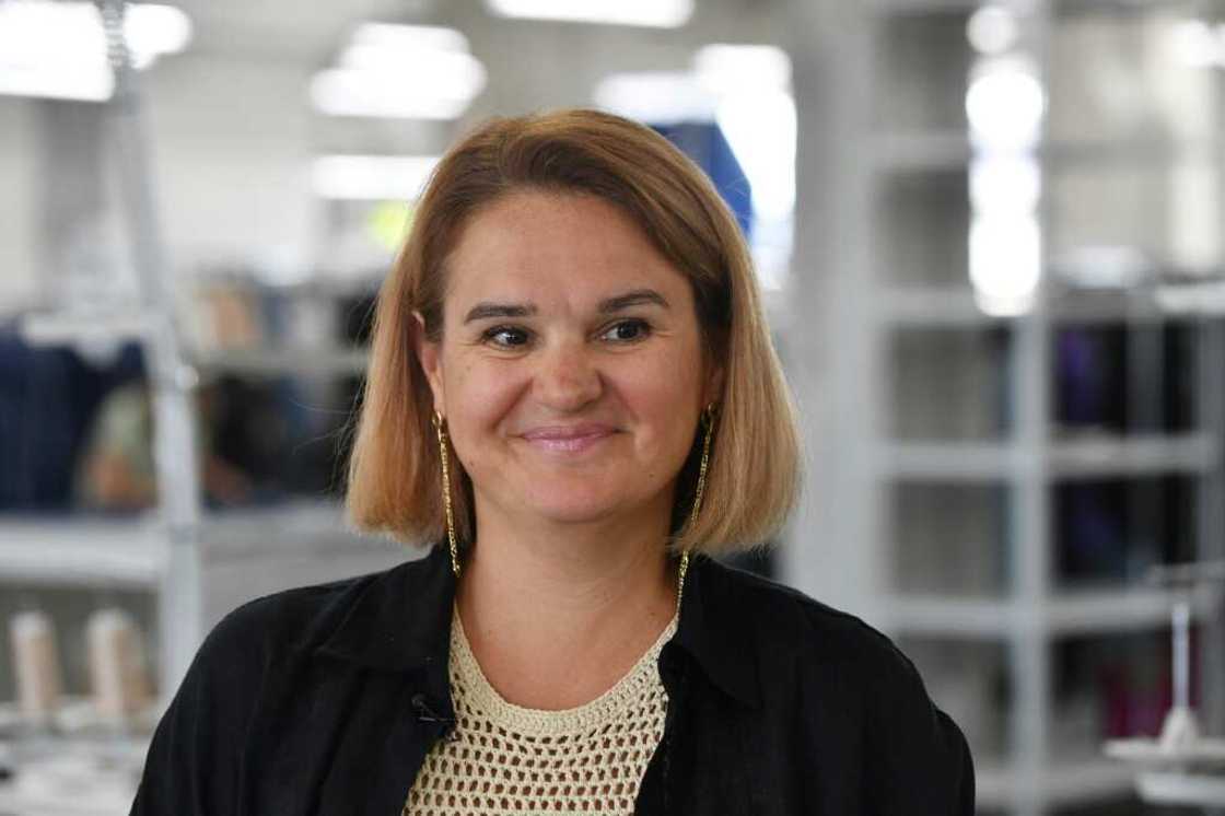 Yevgeniya Moseychuk, CEO of the YOU clothing brand, at a garment factory in Saint Petersburg Yevgeniya Moseychuk, CEO of the YOU clothing brand, at a garment factory in Saint Petersburg