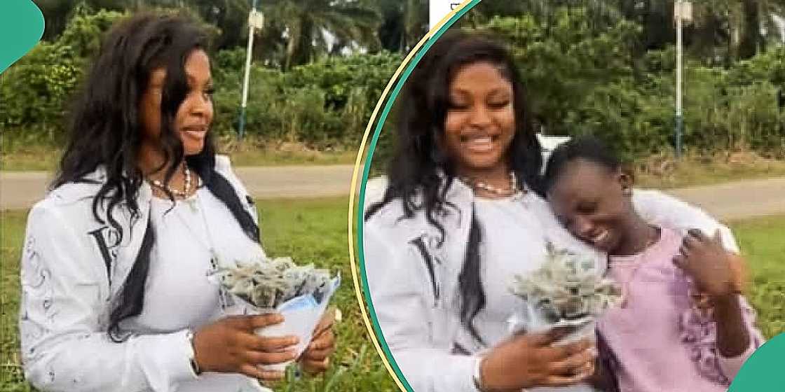 Female graduate shares gift she received from sister