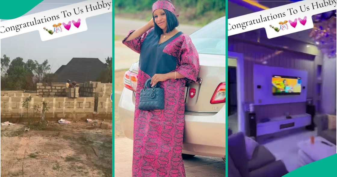 Nigerian woman builds house with her husband