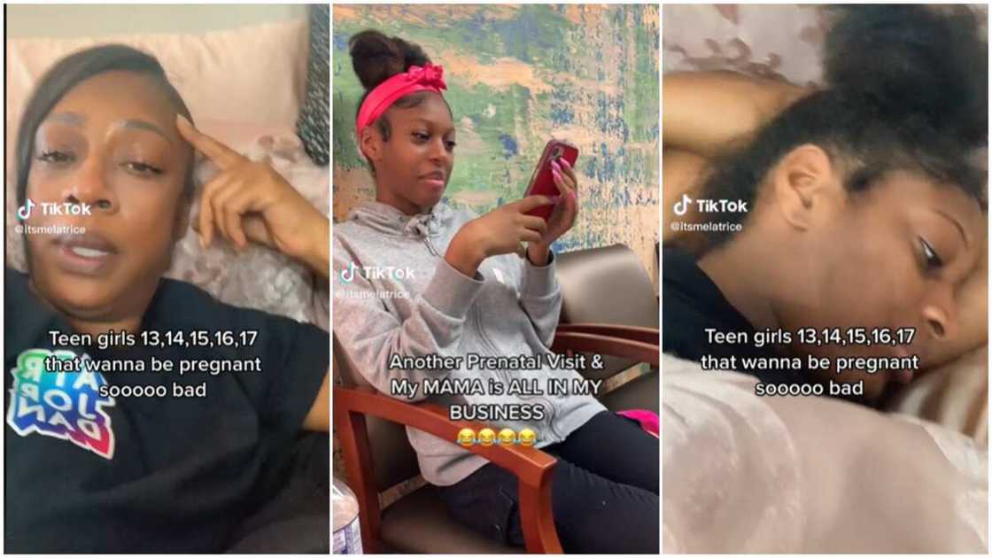 Teenage pregnancy/mum took care of pregnant daughter. Teenage pregnancy/mum took care of pregnant daughter.