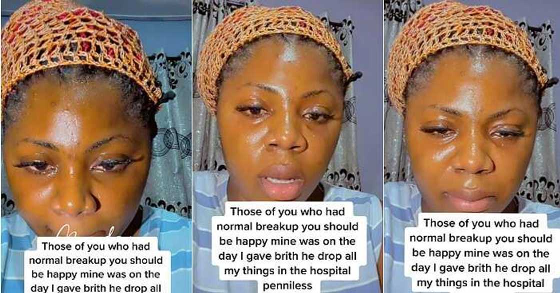 New mum in tears, lover dumps her at hospital