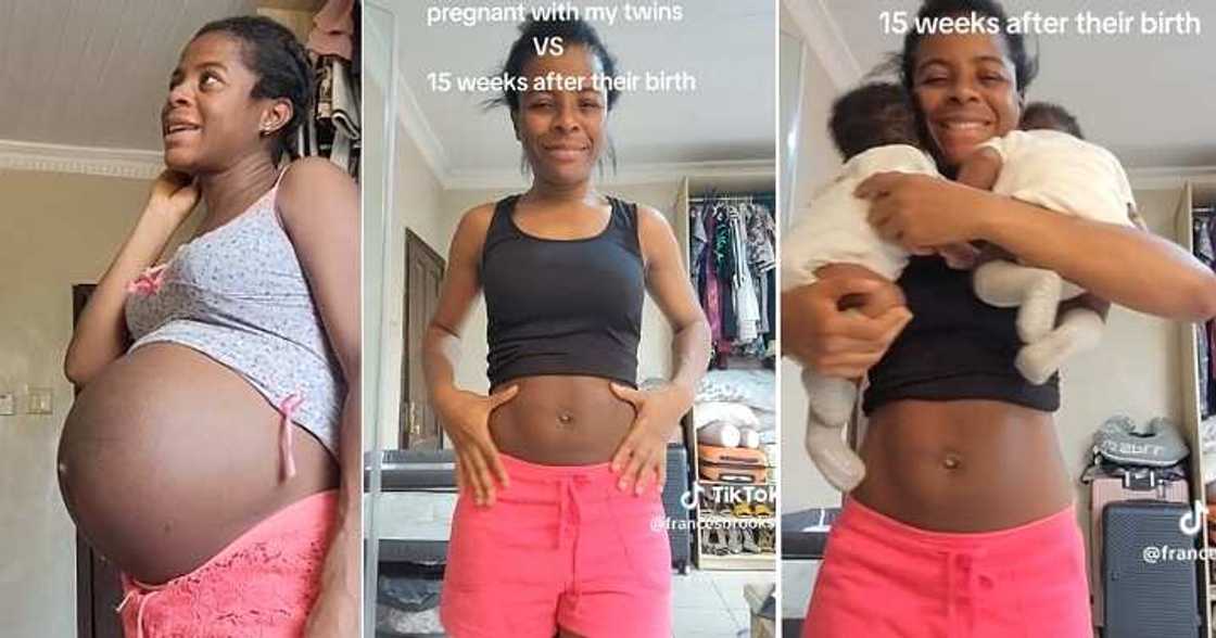 Nigerian mum of twins displays flat tummy