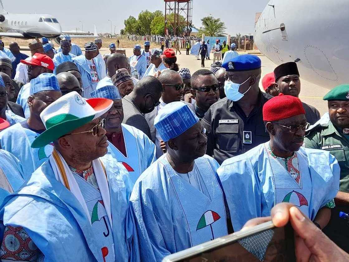 Gangamin taron PDP a Gombe. Gangamin taron PDP a Gombe.