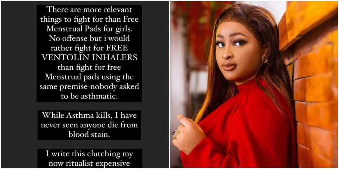 Actress Etinosa Fumes At Free Menstrual Pads for Women Actress Etinosa Fumes At Free Menstrual Pads for Women