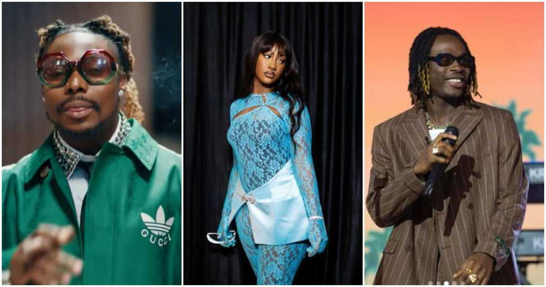 Photos of Asake, Tems and Fireboy DML Photos of Asake, Tems and Fireboy DML