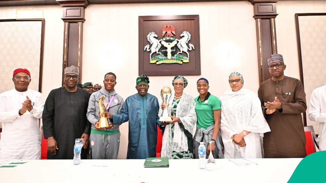 President Bola Tinubu, Nigeria, Super Falcons, Morocco, WAFCON. President Bola Tinubu, Nigeria, Super Falcons, Morocco, WAFCON.