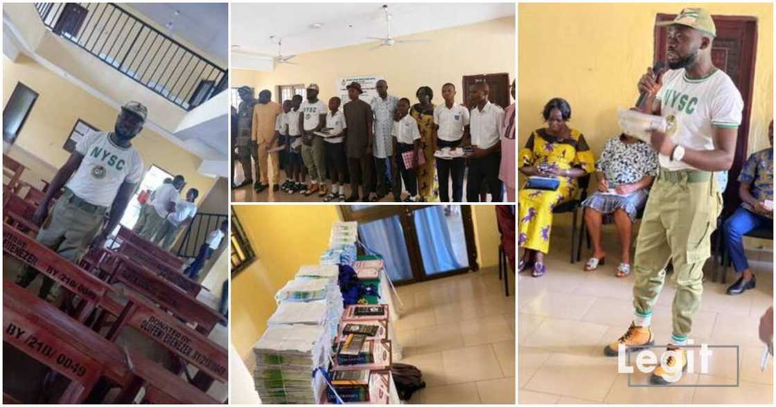 Bishop Demeri Government School, Olufemi Ebenezer, Corps member donates, educational materials over N600k Bishop Demeri Government School, Olufemi Ebenezer, Corps member donates, educational materials over N600k