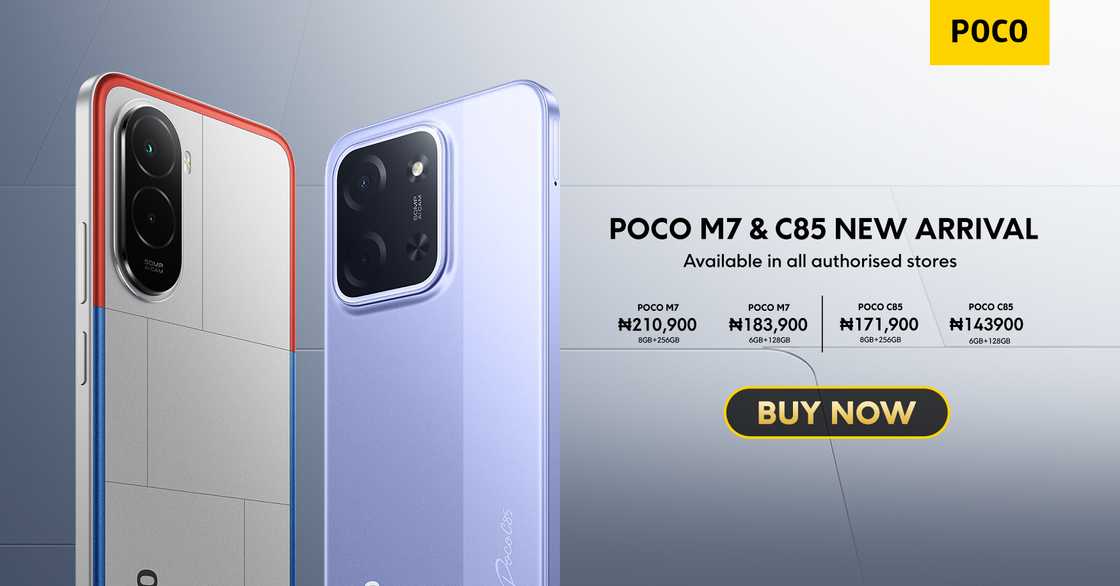 POCO Launches Two Power-Packed Smartphones in Nigeria: POCO M7 and POCO C85 POCO Launches Two Power-Packed Smartphones in Nigeria: POCO M7 and POCO C85