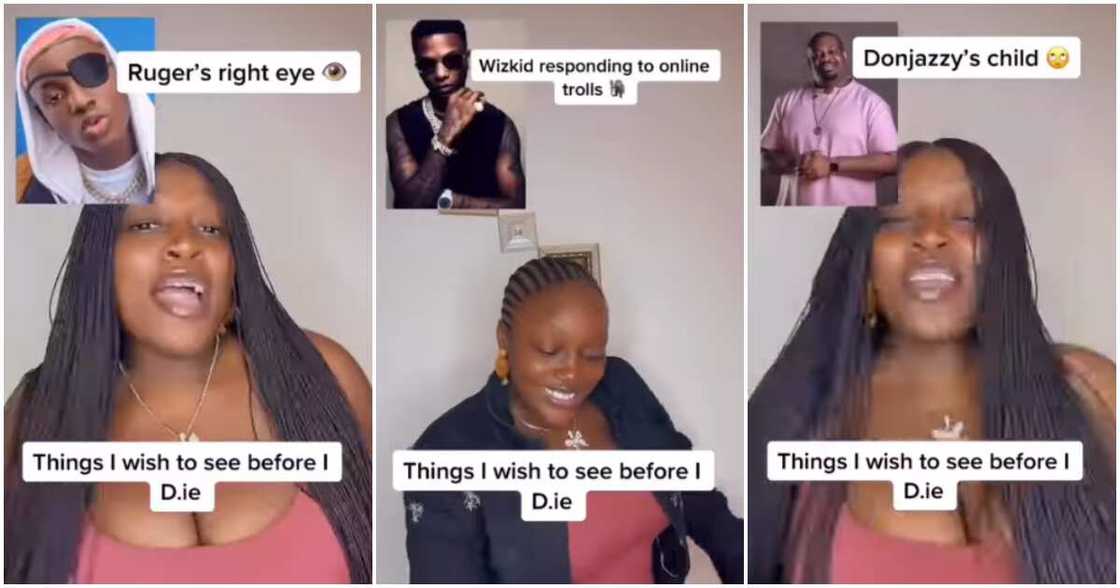 Lady shares wish list for Nigerian celebs before she dies. Lady shares wish list for Nigerian celebs before she dies.