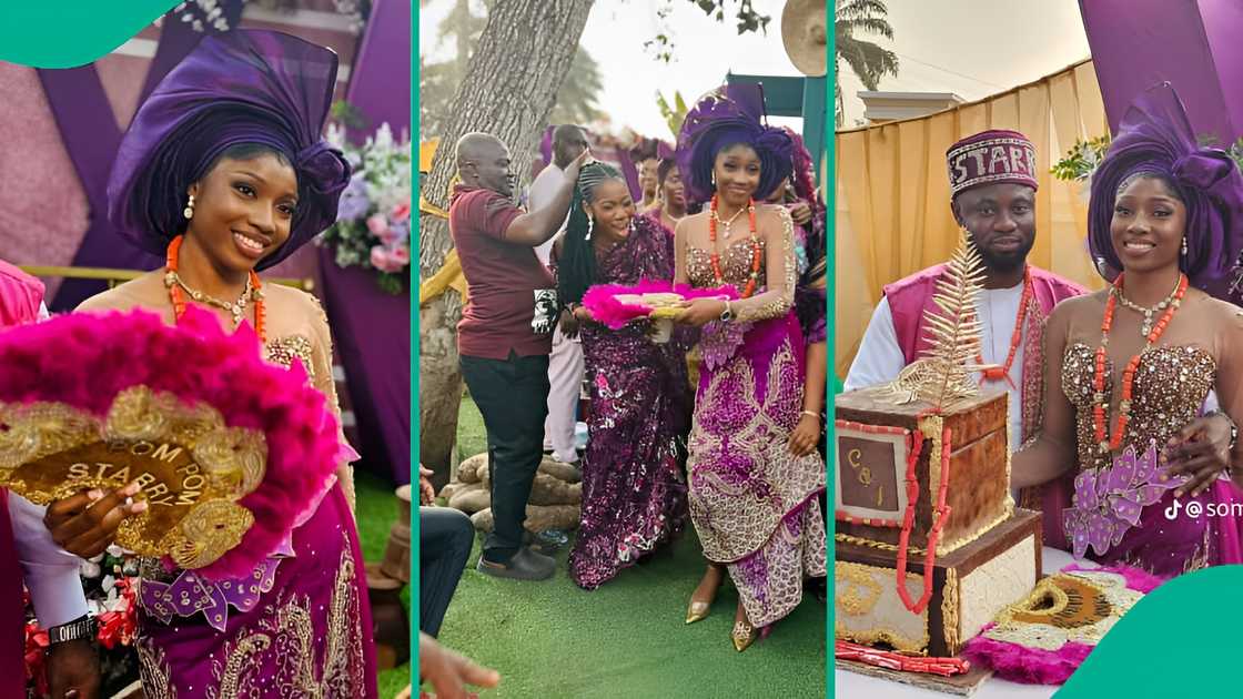 Wedding video trends as lady emerges first to wed out of 50 grandchildren