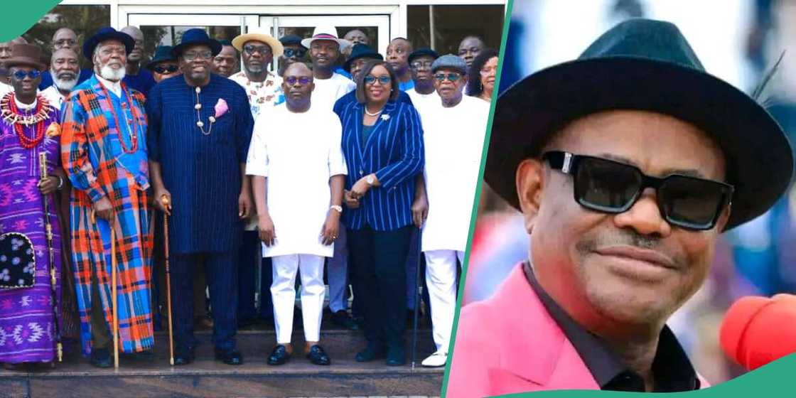 Former Bayelsa state governor Seriake Dickson has cautioned Governor Siminalayi Fubara over rift with FCT minister, Nyesom Wike. Former Bayelsa state governor Seriake Dickson has cautioned Governor Siminalayi Fubara over rift with FCT minister, Nyesom Wike.