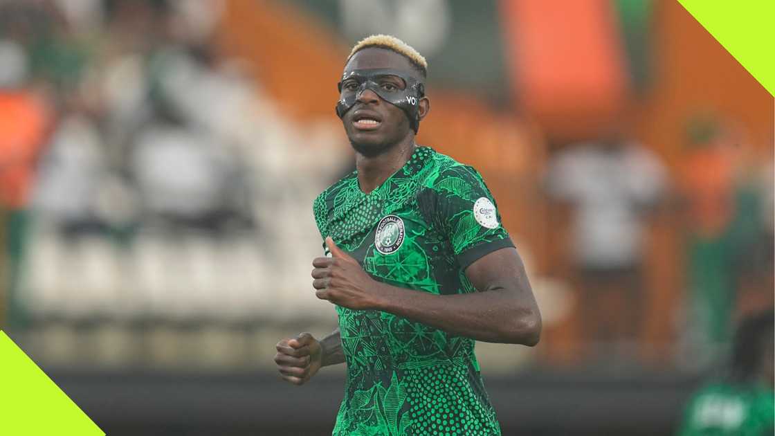 Victor Osimhen in action for Nigeria Victor Osimhen in action for Nigeria