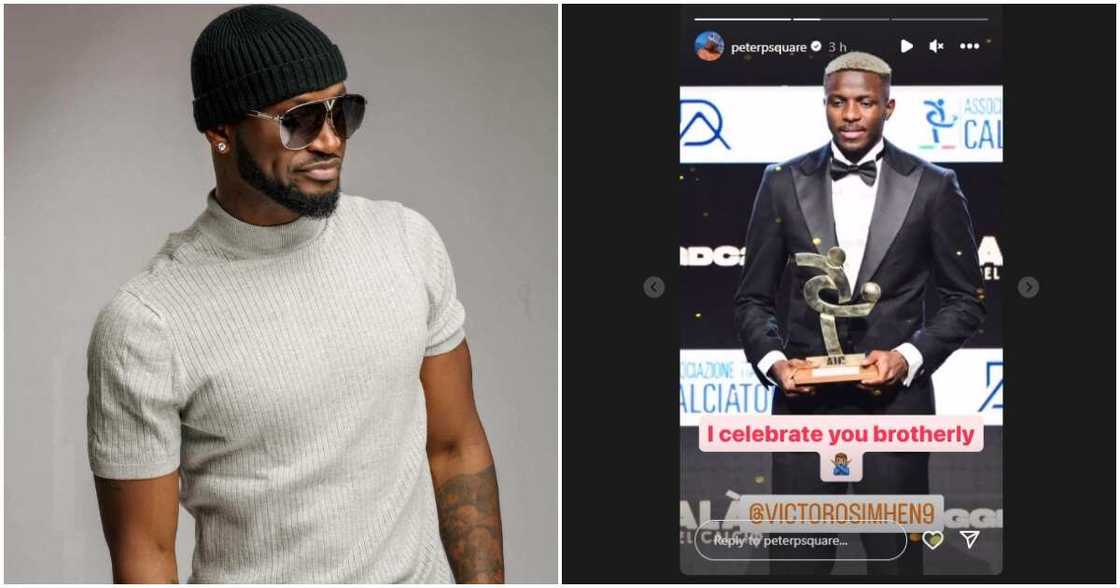 Peter Okoye congratulates Osimhen