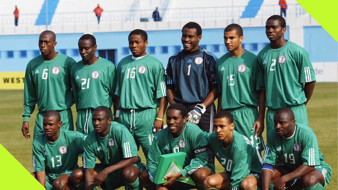 Players of the Super Eagles of Nigeria pose for team photo Players of the Super Eagles of Nigeria pose for team photo