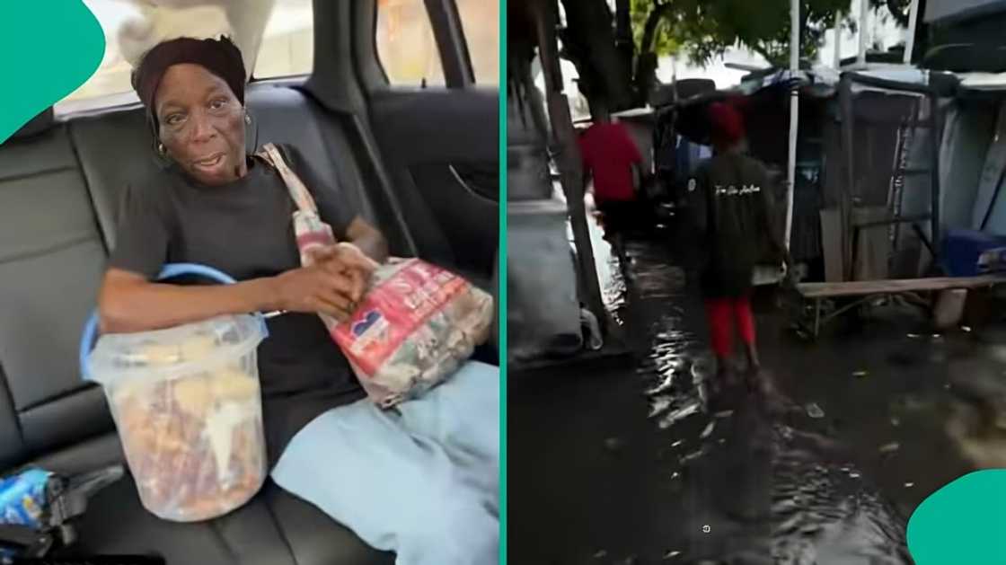 Hawker selling groundnuts and sugar weeps as stranger gives her money, shows where she lives Hawker selling groundnuts and sugar weeps as stranger gives her money, shows where she lives
