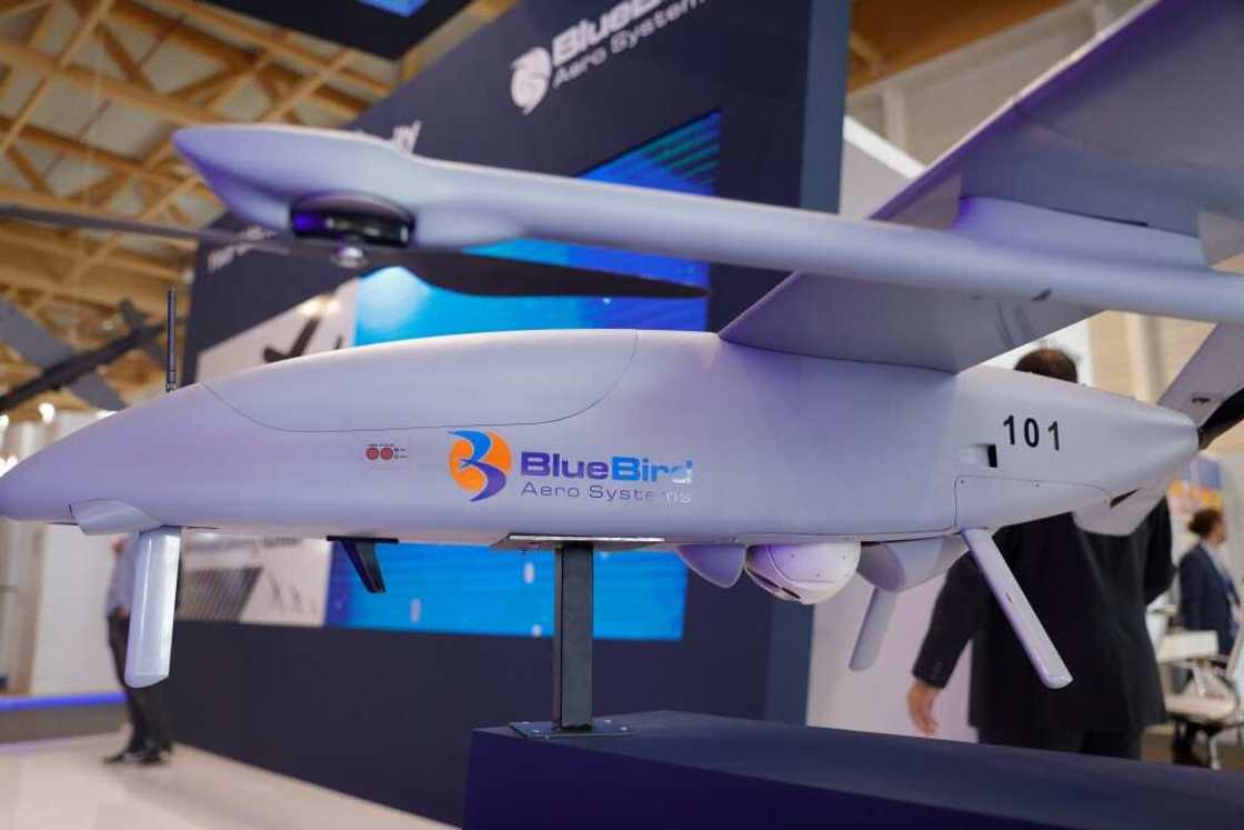 The WanderB vertical takeoff and landing drone developed by the Israeli company BlueBird Aero Systems The WanderB vertical takeoff and landing drone developed by the Israeli company BlueBird Aero Systems