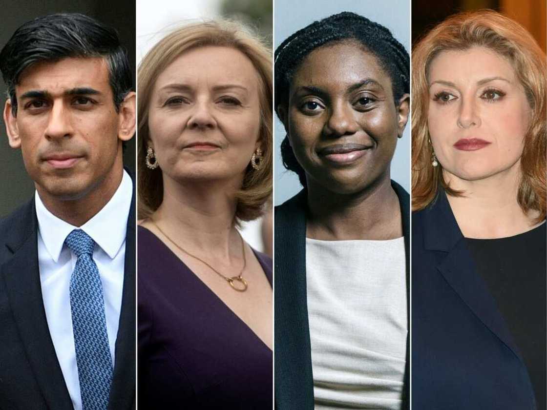 The last four candidates to be leader of Britain's Conservative party were whittled down to three on Tuesday