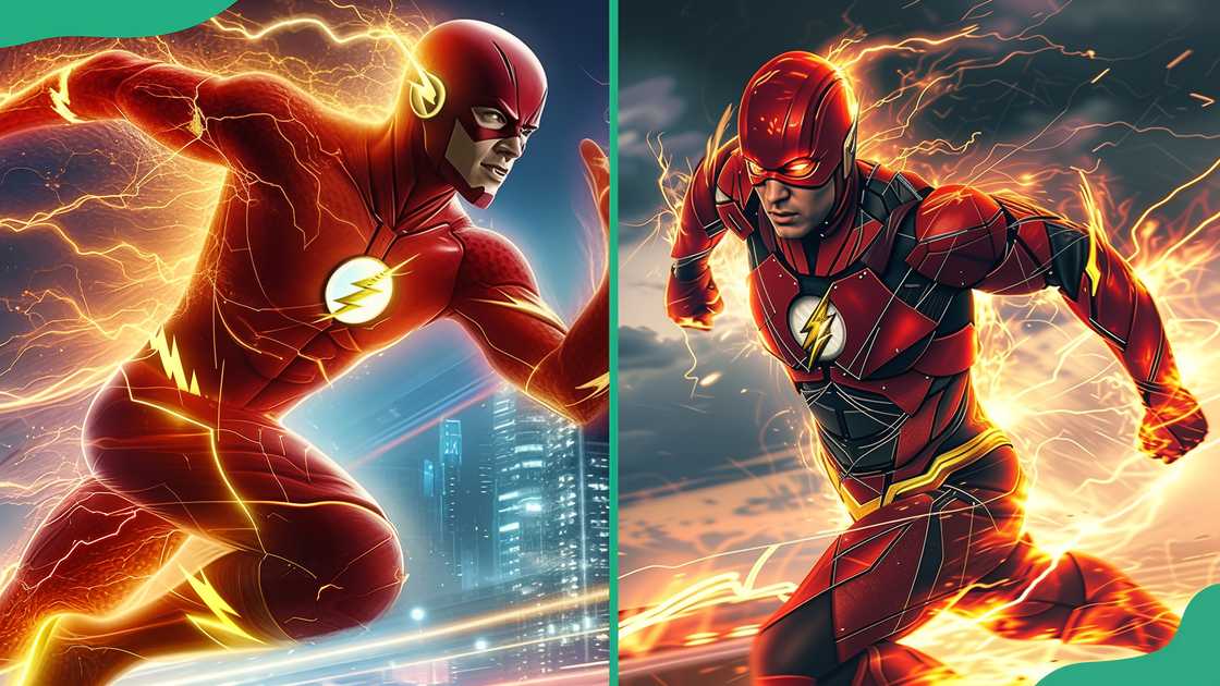 The Flash in DC Comics in action
