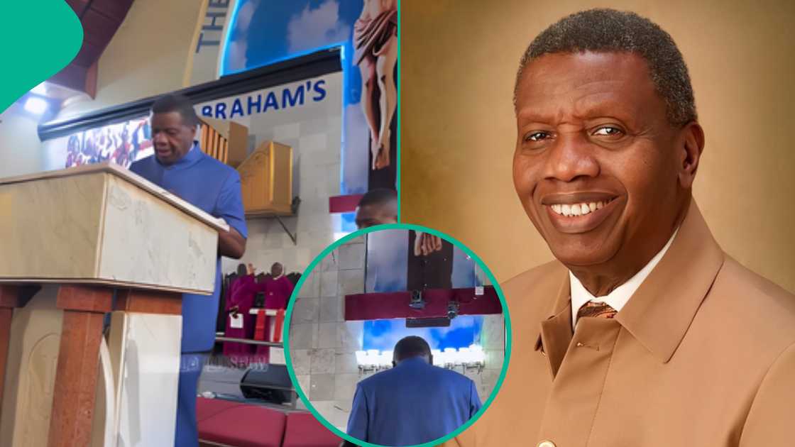 Pastor EA Adeboye ministers at former Ogun state governor Gbenga Daniel's 70th birthday Thanksgiving. Pastor EA Adeboye ministers at former Ogun state governor Gbenga Daniel's 70th birthday Thanksgiving.